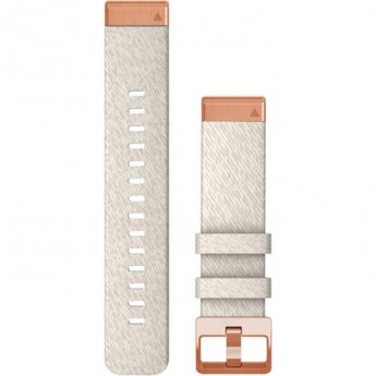Ремешок GARMIN QUICKFIT 20 WATCH BANDS CREAM HEATHERED NYLON WITH ROSE GOLD HARDWARE Ремешок GARMIN QUICKFIT 20 WATCH BANDS CREAM HEATHERED NYLON WITH ROSE GOLD HARDWARE