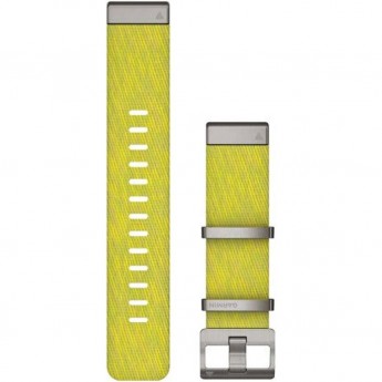 Ремешок сменный GARMIN QUICKFIT 22 WATCH STRAPS JACQUARD-WEAVE NYLON STRAP – YELLOW/GREEN Ремешок сменный GARMIN QUICKFIT 22 WATCH STRAPS JACQUARD-WEAVE NYLON STRAP – YELLOW/GREEN