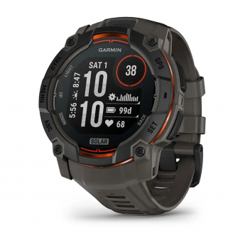 Смарт-часы GARMIN INSTINCT 3 (50 мм) Solar черный/угольный Смарт-часы GARMIN INSTINCT 3 (50 мм) Solar черный/угольный